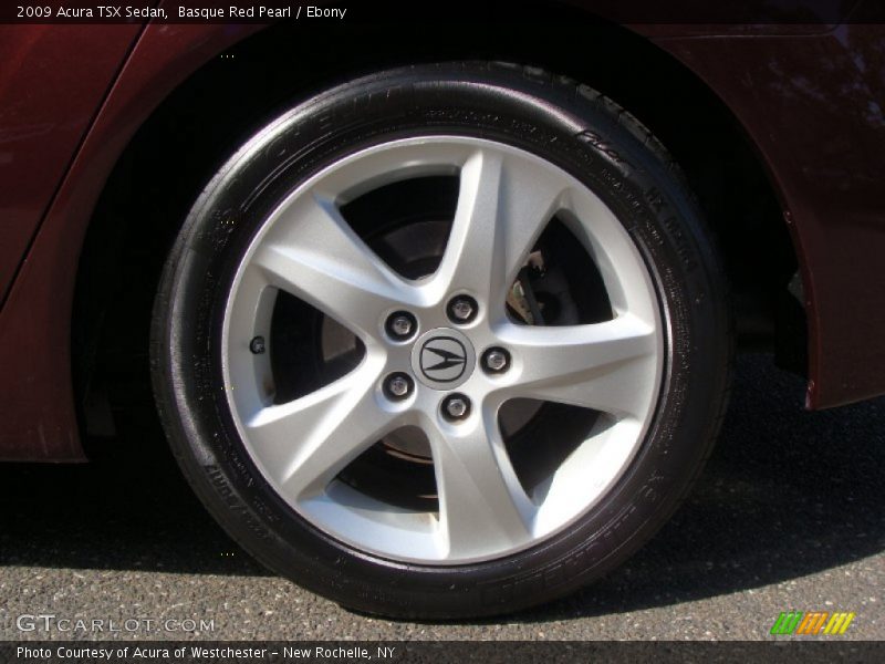 Basque Red Pearl / Ebony 2009 Acura TSX Sedan