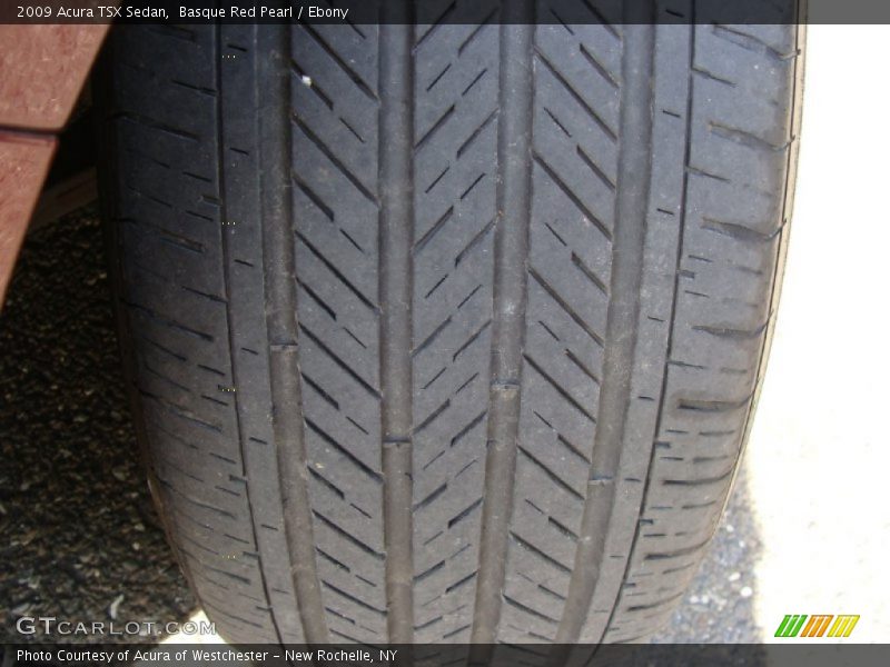 Basque Red Pearl / Ebony 2009 Acura TSX Sedan