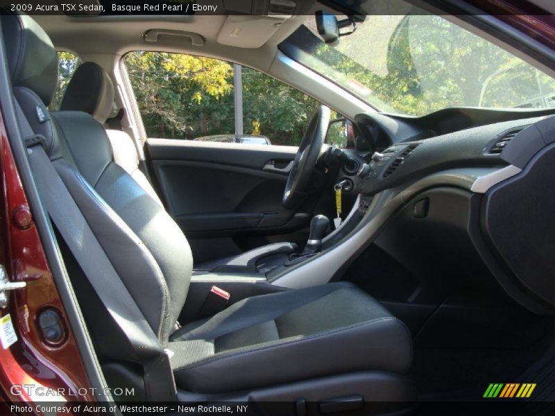 Basque Red Pearl / Ebony 2009 Acura TSX Sedan