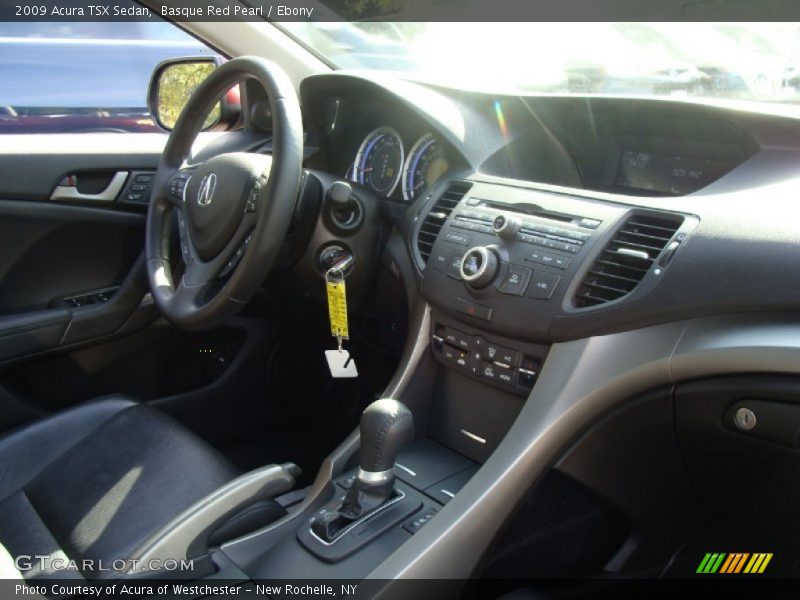 Basque Red Pearl / Ebony 2009 Acura TSX Sedan