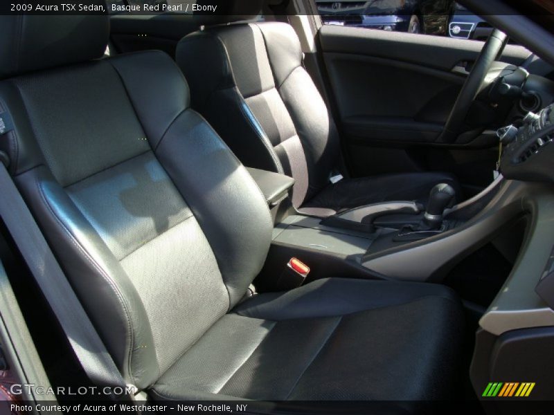 Basque Red Pearl / Ebony 2009 Acura TSX Sedan