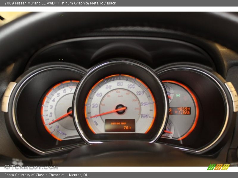 Platinum Graphite Metallic / Black 2009 Nissan Murano LE AWD