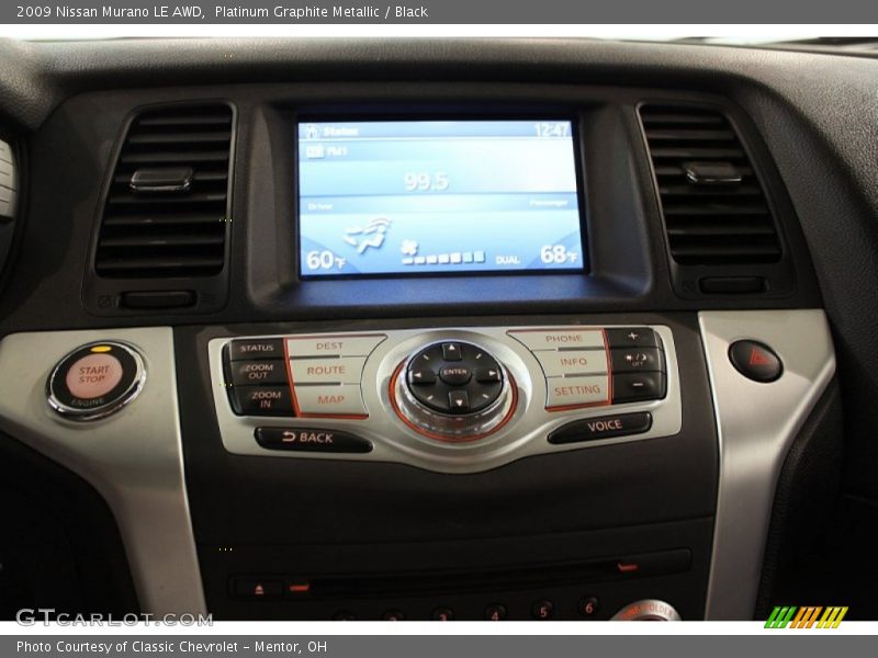 Platinum Graphite Metallic / Black 2009 Nissan Murano LE AWD