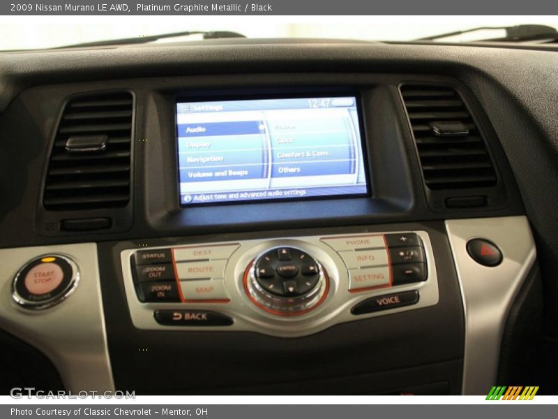 Platinum Graphite Metallic / Black 2009 Nissan Murano LE AWD