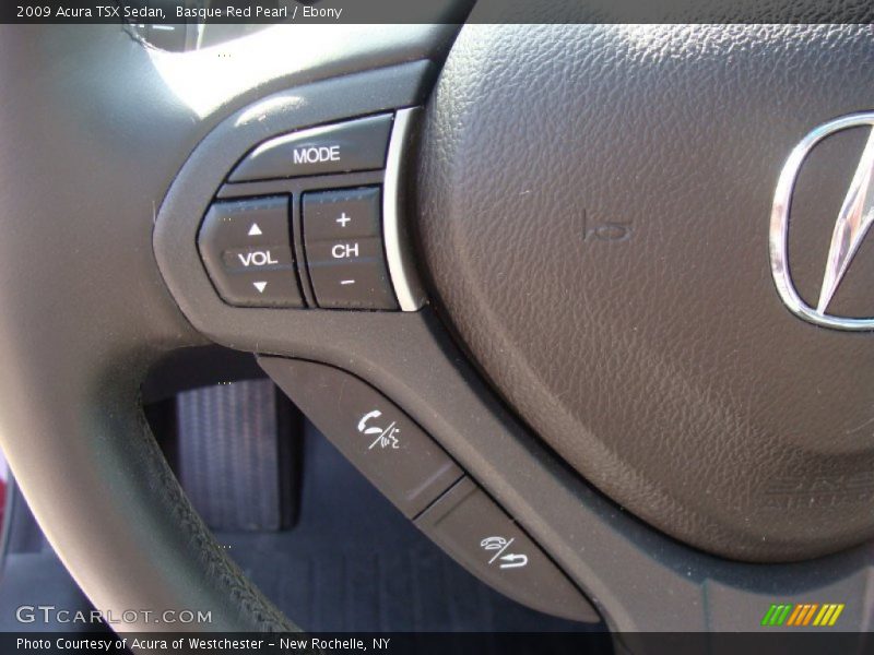 Basque Red Pearl / Ebony 2009 Acura TSX Sedan
