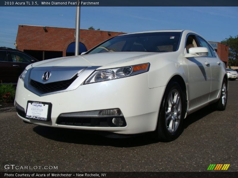 White Diamond Pearl / Parchment 2010 Acura TL 3.5