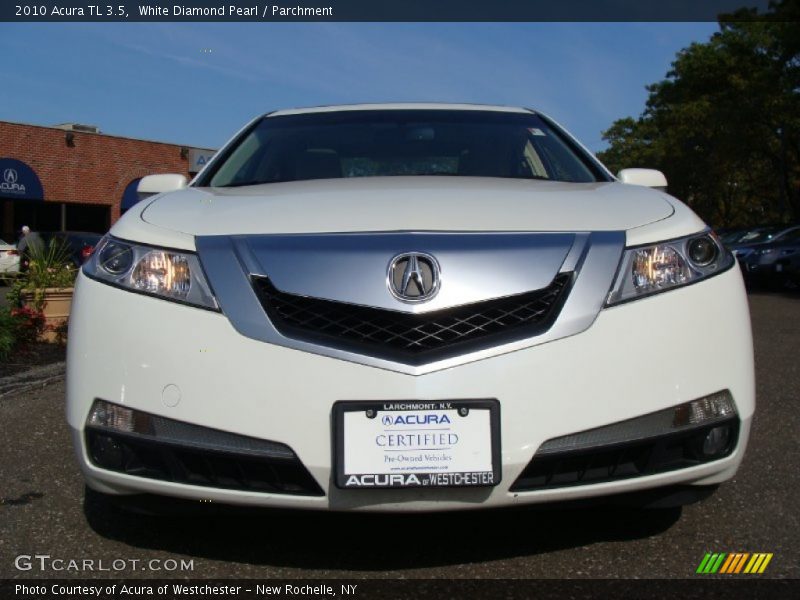 White Diamond Pearl / Parchment 2010 Acura TL 3.5
