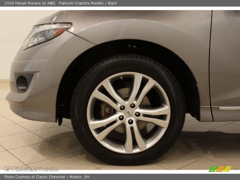 Platinum Graphite Metallic / Black 2009 Nissan Murano LE AWD
