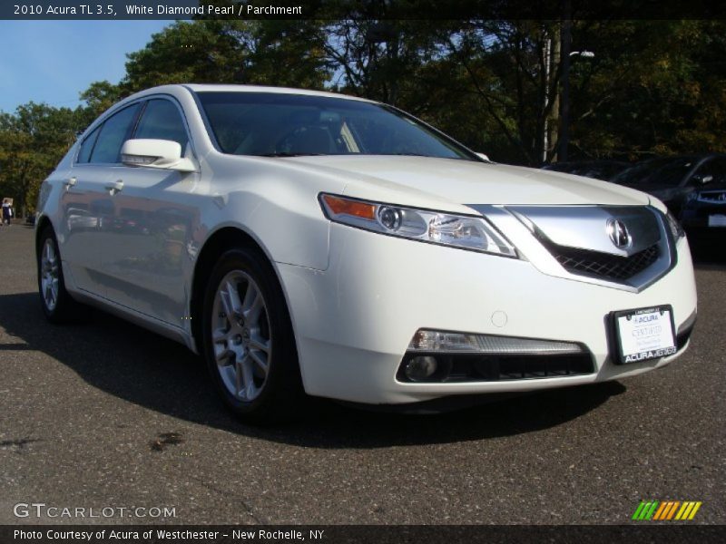 White Diamond Pearl / Parchment 2010 Acura TL 3.5