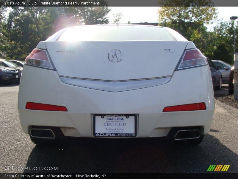 White Diamond Pearl / Parchment 2010 Acura TL 3.5
