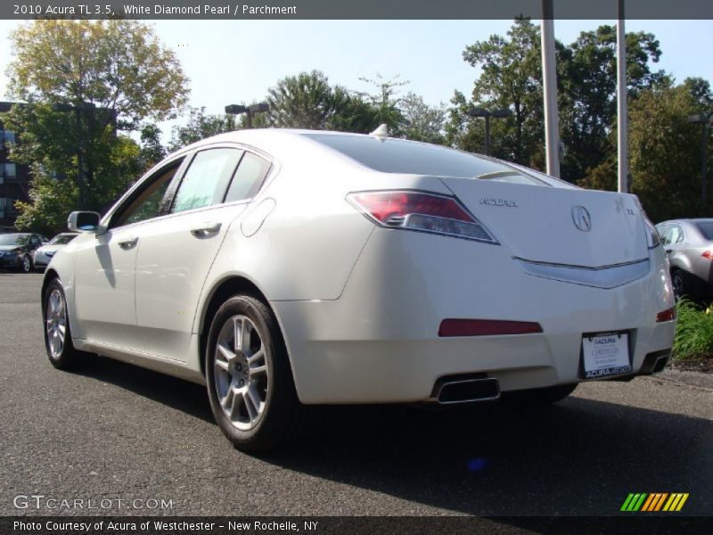 White Diamond Pearl / Parchment 2010 Acura TL 3.5