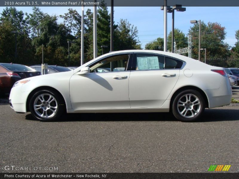 White Diamond Pearl / Parchment 2010 Acura TL 3.5