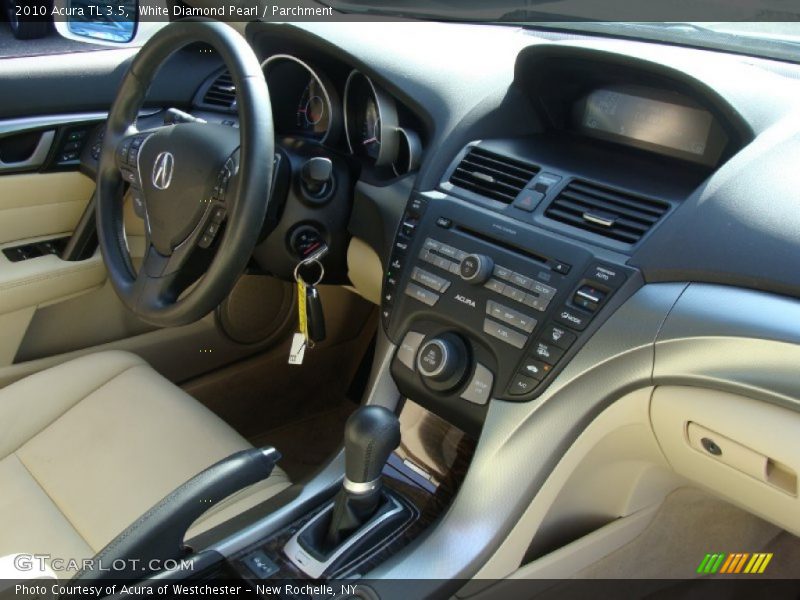 White Diamond Pearl / Parchment 2010 Acura TL 3.5