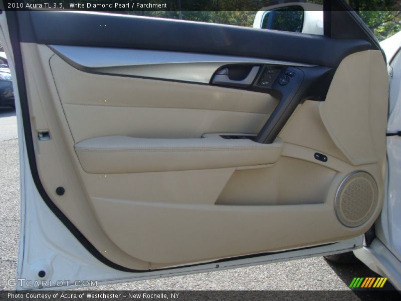 White Diamond Pearl / Parchment 2010 Acura TL 3.5