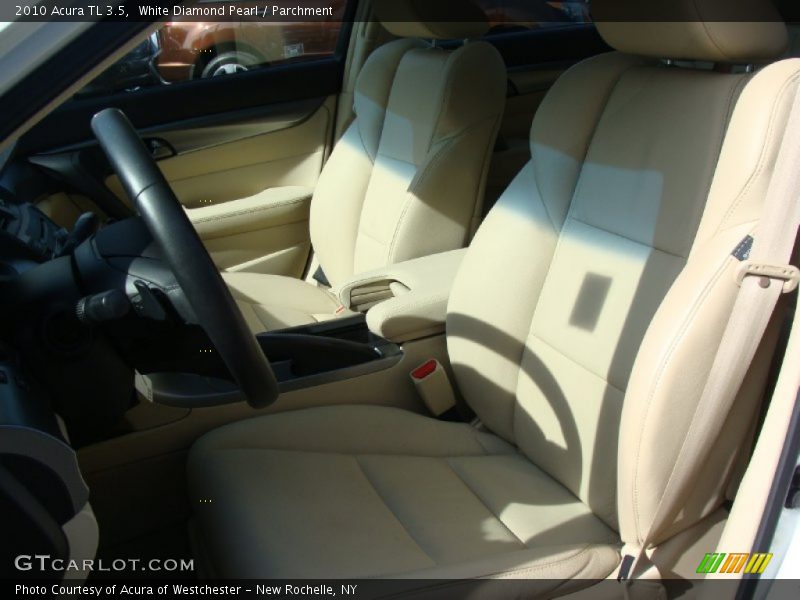 White Diamond Pearl / Parchment 2010 Acura TL 3.5