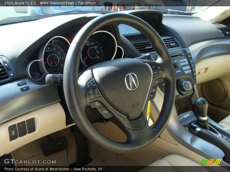 White Diamond Pearl / Parchment 2010 Acura TL 3.5
