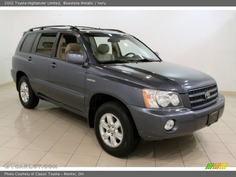 Bluestone Metallic / Ivory 2002 Toyota Highlander Limited