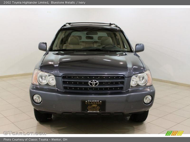 Bluestone Metallic / Ivory 2002 Toyota Highlander Limited