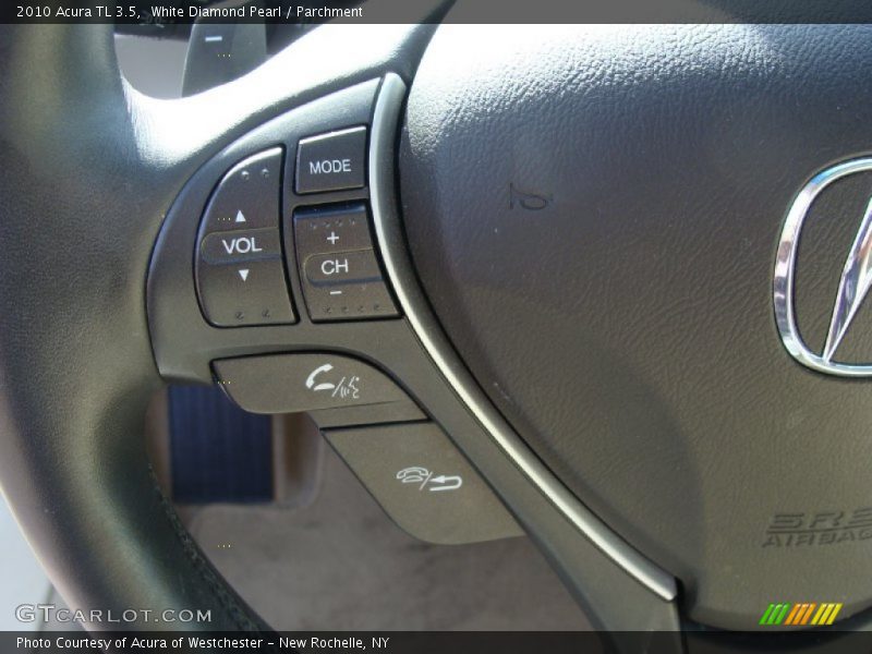 White Diamond Pearl / Parchment 2010 Acura TL 3.5