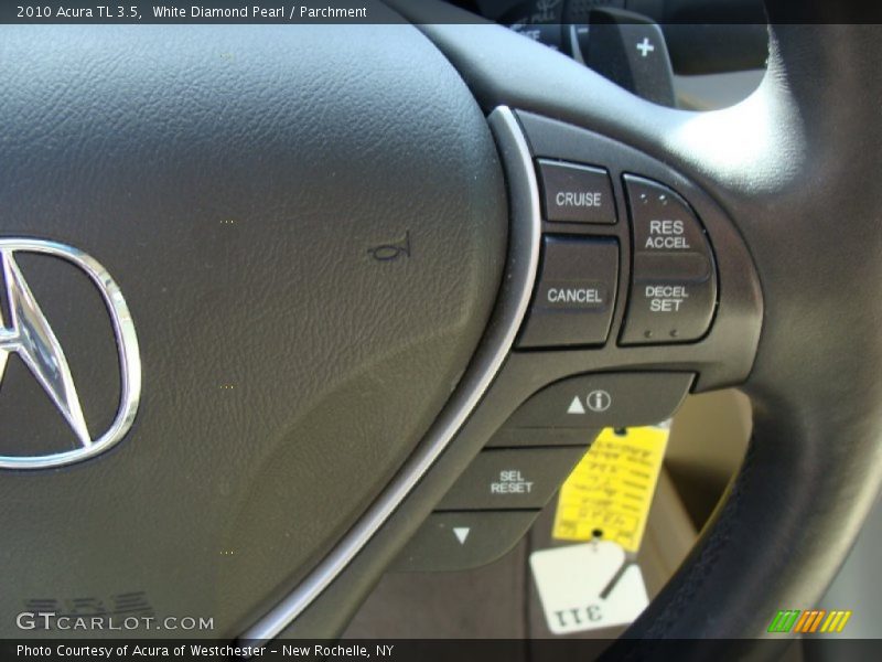 White Diamond Pearl / Parchment 2010 Acura TL 3.5