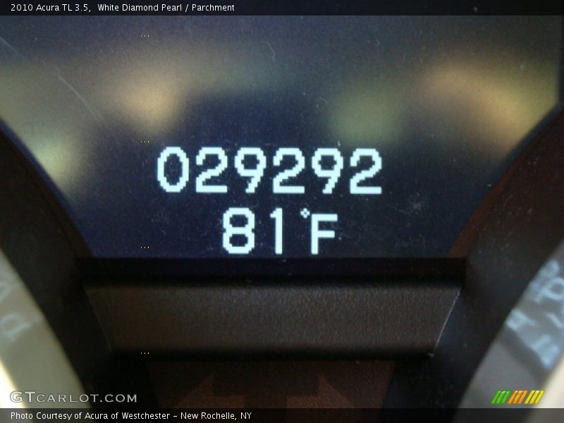 White Diamond Pearl / Parchment 2010 Acura TL 3.5