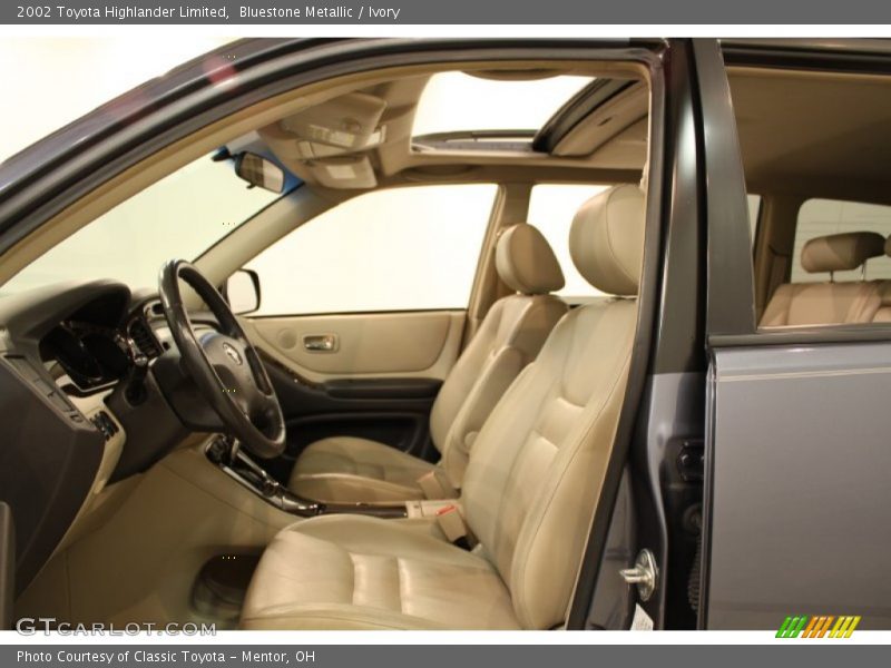 Bluestone Metallic / Ivory 2002 Toyota Highlander Limited