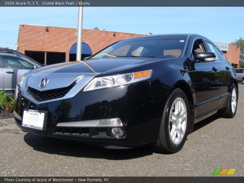 Crystal Black Pearl / Ebony 2009 Acura TL 3.5