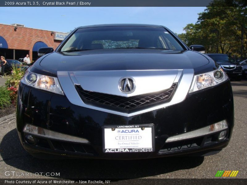 Crystal Black Pearl / Ebony 2009 Acura TL 3.5