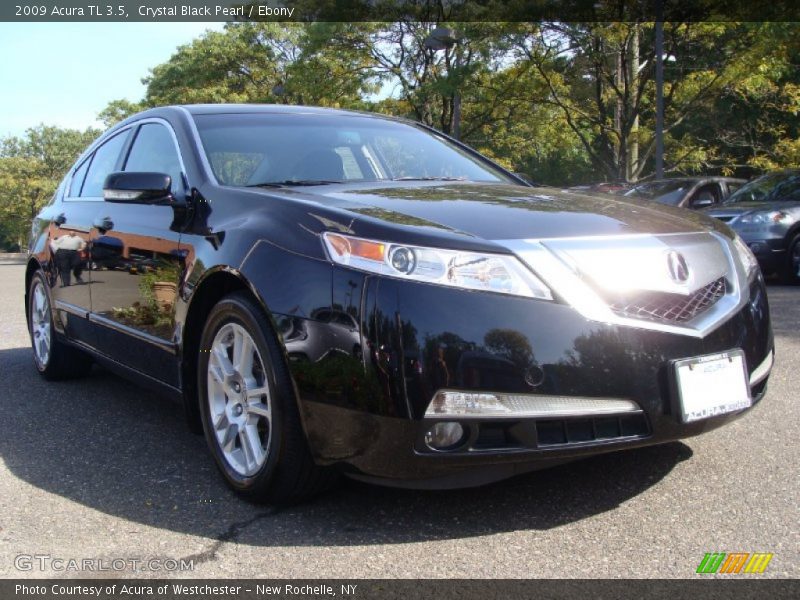 Crystal Black Pearl / Ebony 2009 Acura TL 3.5