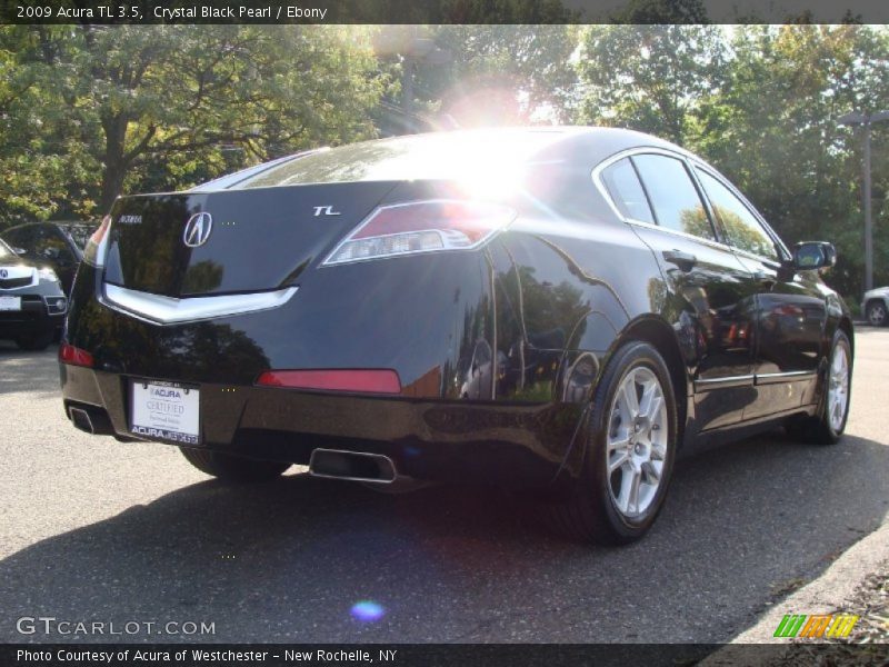 Crystal Black Pearl / Ebony 2009 Acura TL 3.5
