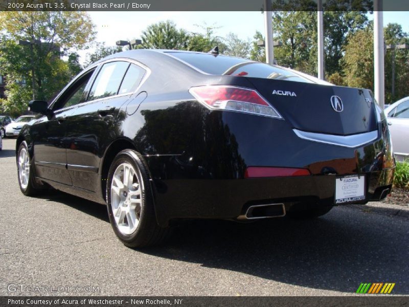 Crystal Black Pearl / Ebony 2009 Acura TL 3.5