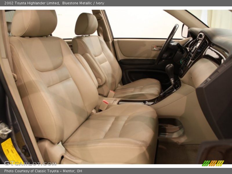 Bluestone Metallic / Ivory 2002 Toyota Highlander Limited