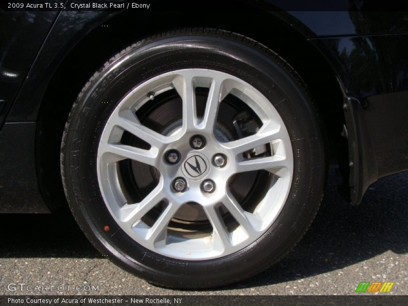 Crystal Black Pearl / Ebony 2009 Acura TL 3.5