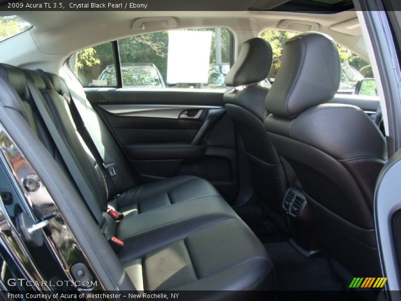 Crystal Black Pearl / Ebony 2009 Acura TL 3.5
