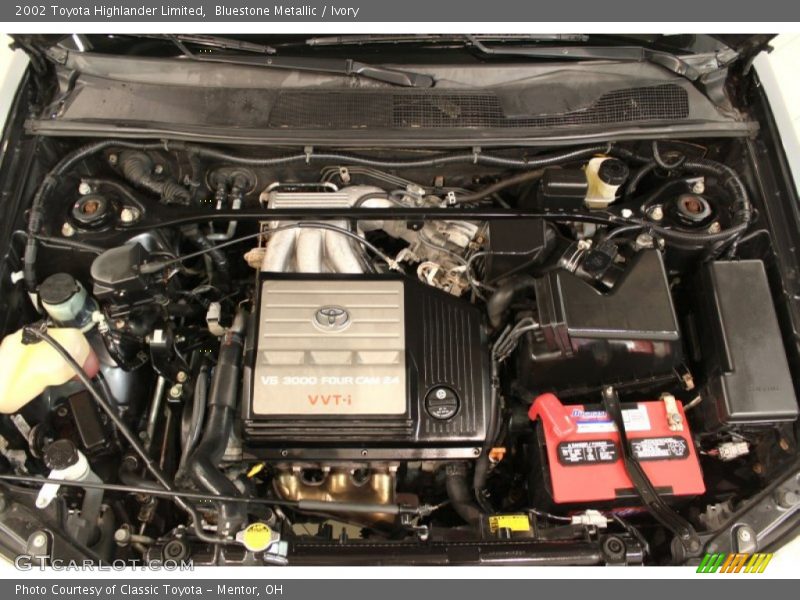 Bluestone Metallic / Ivory 2002 Toyota Highlander Limited