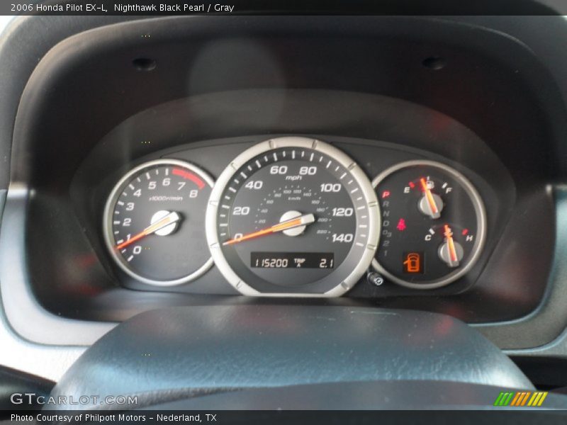 Nighthawk Black Pearl / Gray 2006 Honda Pilot EX-L