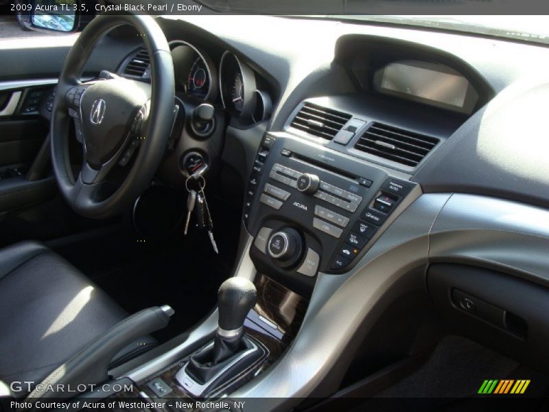 Crystal Black Pearl / Ebony 2009 Acura TL 3.5