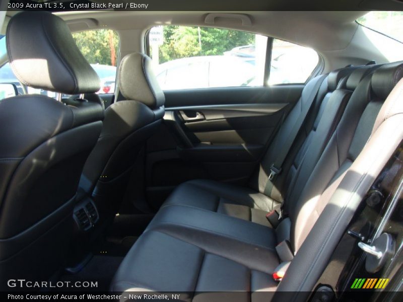 Crystal Black Pearl / Ebony 2009 Acura TL 3.5
