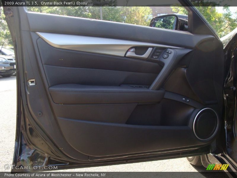 Crystal Black Pearl / Ebony 2009 Acura TL 3.5