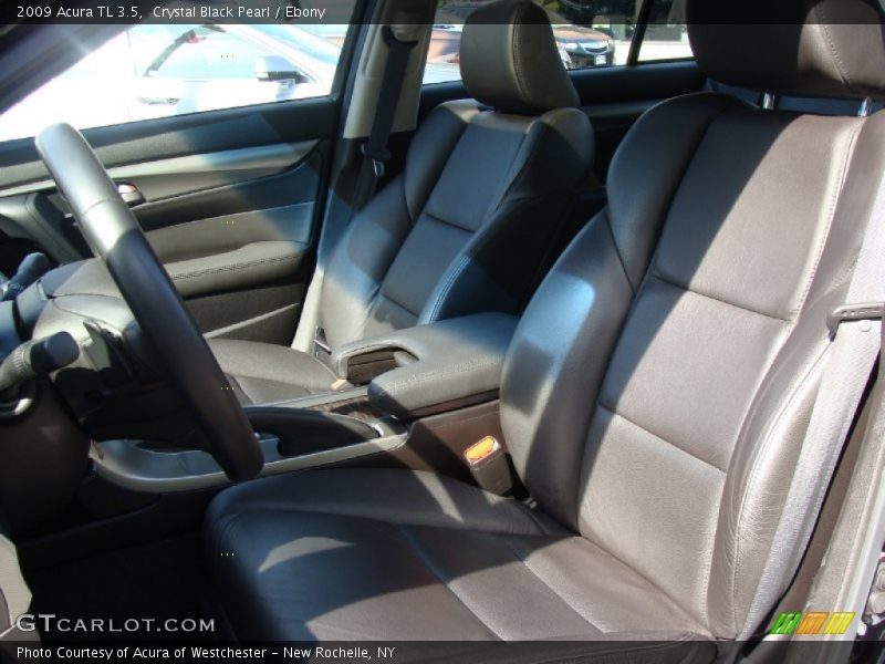 Crystal Black Pearl / Ebony 2009 Acura TL 3.5
