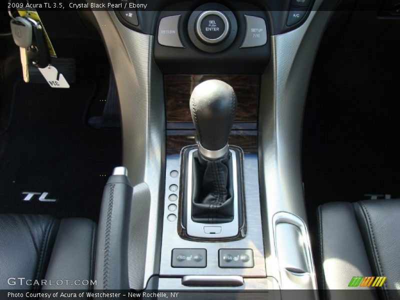 Crystal Black Pearl / Ebony 2009 Acura TL 3.5