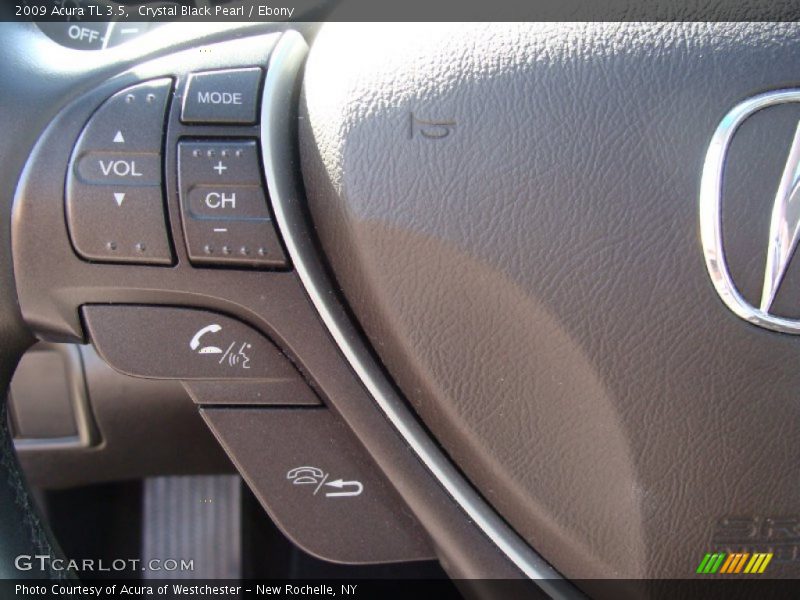 Crystal Black Pearl / Ebony 2009 Acura TL 3.5