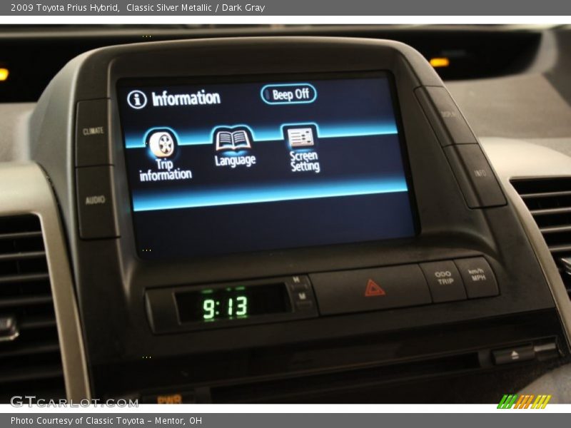Classic Silver Metallic / Dark Gray 2009 Toyota Prius Hybrid