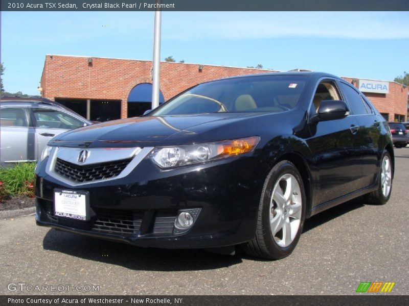 Crystal Black Pearl / Parchment 2010 Acura TSX Sedan