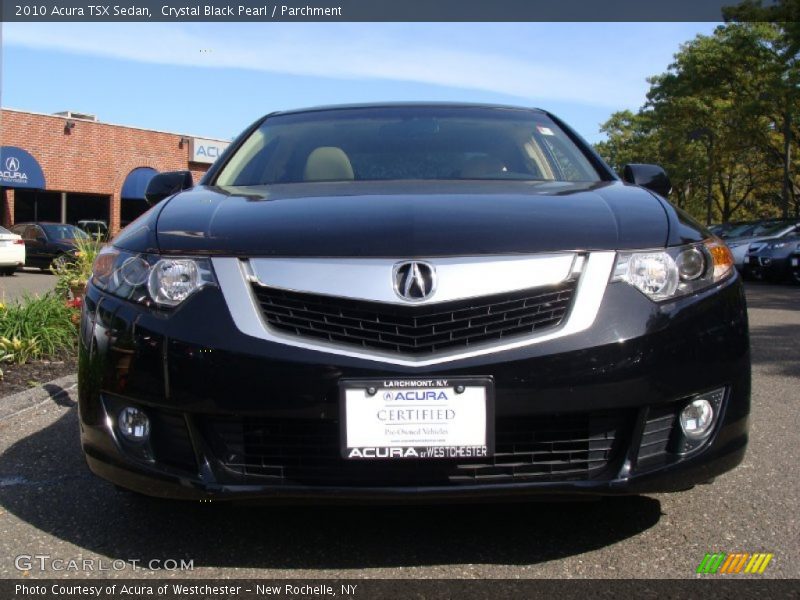 Crystal Black Pearl / Parchment 2010 Acura TSX Sedan