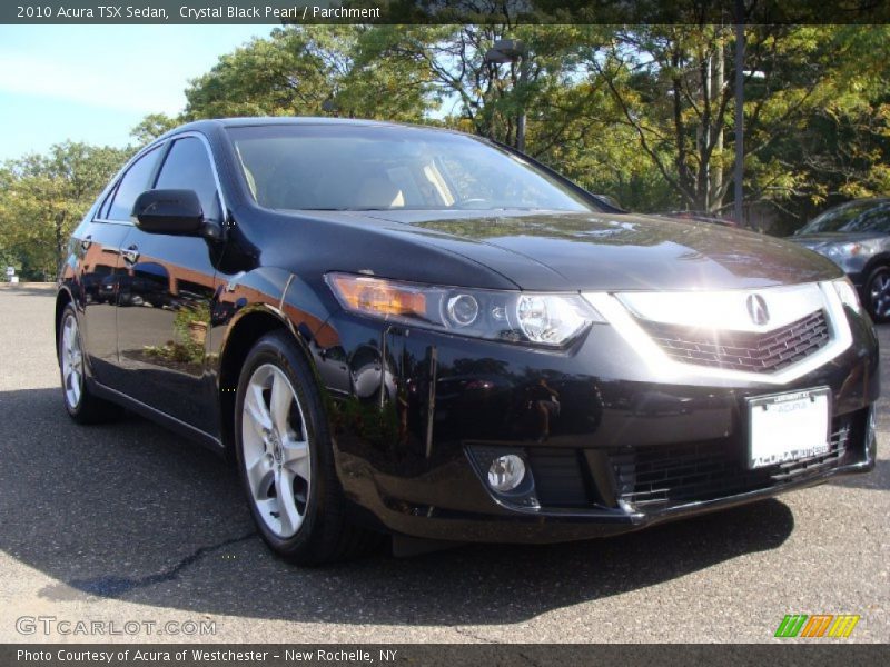 Crystal Black Pearl / Parchment 2010 Acura TSX Sedan