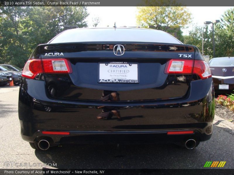 Crystal Black Pearl / Parchment 2010 Acura TSX Sedan