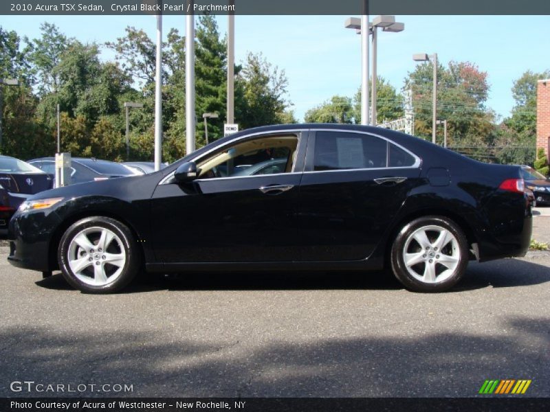 Crystal Black Pearl / Parchment 2010 Acura TSX Sedan