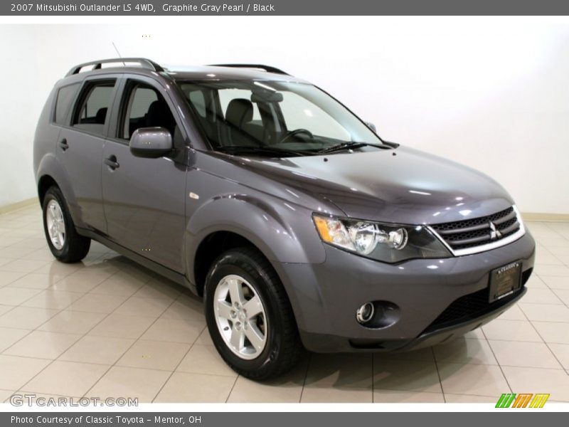 Graphite Gray Pearl / Black 2007 Mitsubishi Outlander LS 4WD