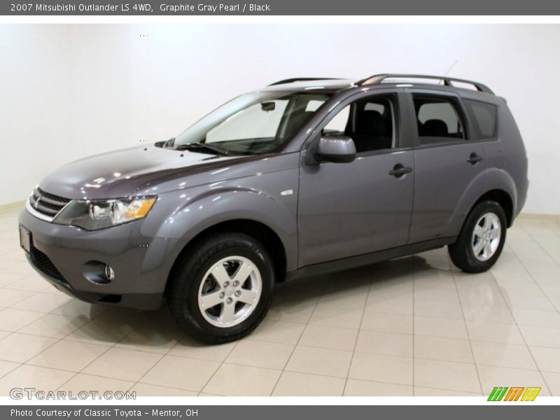 Graphite Gray Pearl / Black 2007 Mitsubishi Outlander LS 4WD